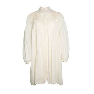 Forte Forte mini dotted dress with crochet details